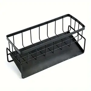A kitchen rack, dishcloth drainer rack, no-drill household spice rack, sink faucet sink rack (Model: DM105)