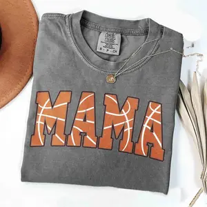 Comfort Colors Cute Basketball Mama Shirt, Mothers Day Gift For Basketball Mom T-shirt, Gift For Basketball Lover Mom Shirt