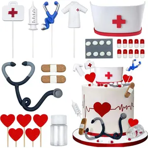 Nurse Graduation Cake Toppers RN Theme Party Favors Decorations for Nursing Graduation Party
