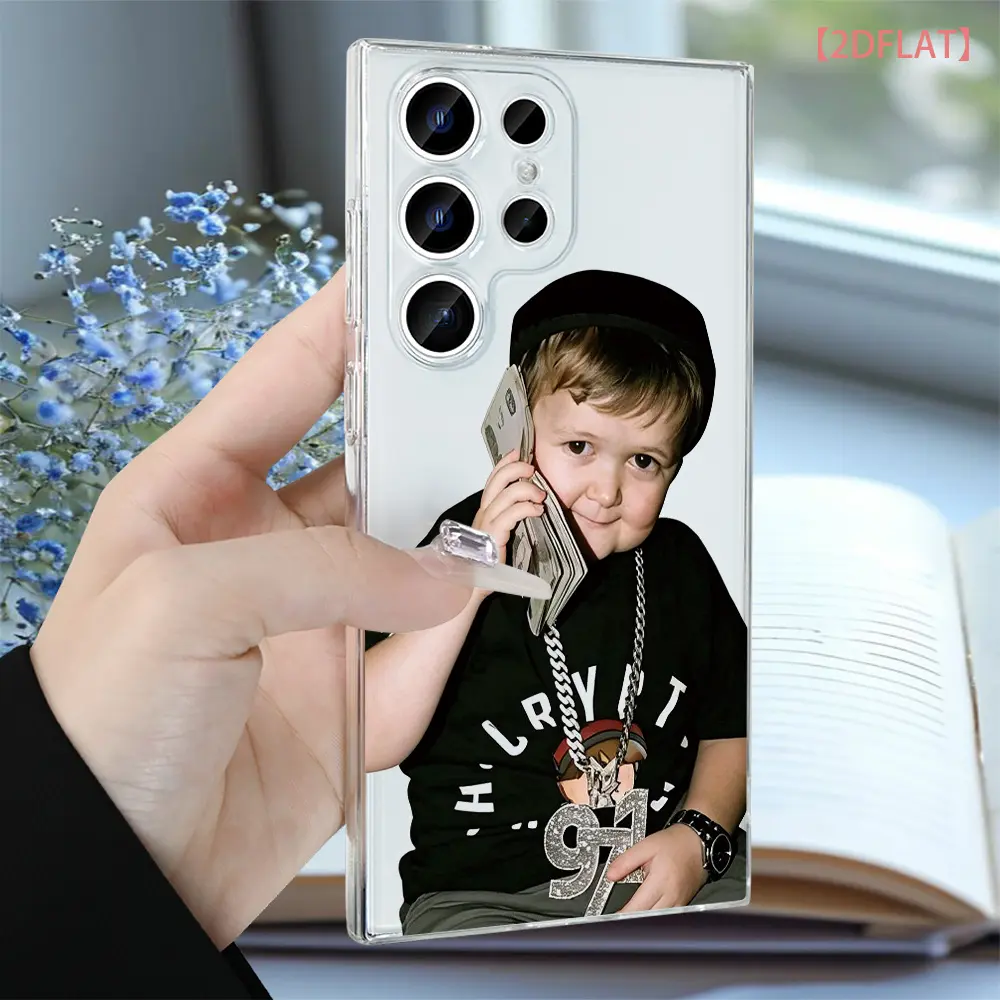 Phone Case - 2D Flat Phone Case Hasbulla Hip Hop Pattern Compatible with Galaxy S26 Ultra Plus S25 Edge S24 Fe S23 S22 S21 S20 10 A73 A72 A71 A56 A55 A54 A53 A52 A36 A35 A34 A26 A25 A23 A16 A15 A14 A06 A04  Note10plus  Note20Ultra, Gift Unisex