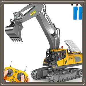 Remote Control Excavator Toy RC Play Excavator Construction Vehicles, 11CH 2.4Ghz RC Sand Digger with Metal Shovel & Light, Construction Truck Toys for Boys 3 4 5 6 7 8-12 Year Old Kids Birthday Gifts(Costume Sets(Gag Toys & Practical Jokes)