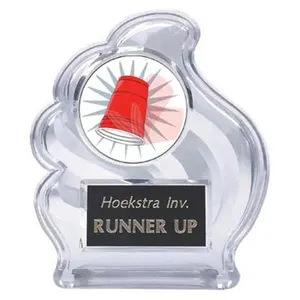 BuyAwardsandTrophies Sculpted Wave Flip Cup Trophy