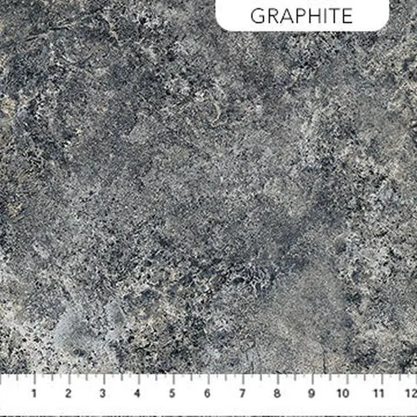 Fabric Northcott Graphite Rust Stonehenge Gradations by the Quarter Yard 26757-99