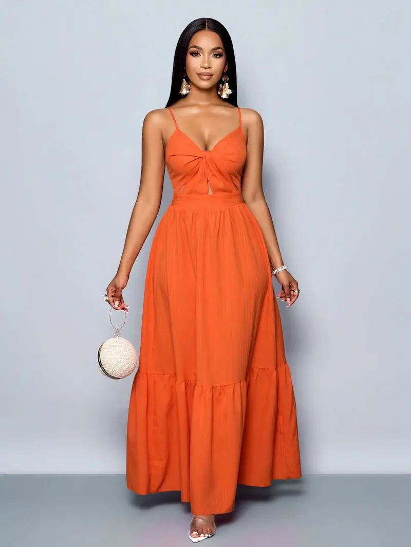 orange flowy dress - TikTok Shop orange flowy dress - TikTok Shop