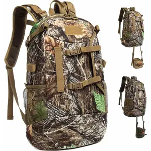 Hunting Backpack,Durable Hunting Pack with Bow and Rifle Carry System for Camping,Hunting,Hiking. (Camo-Khaki)