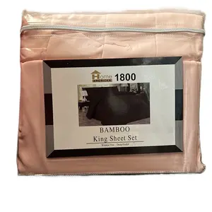 American 1800 Bamboo King Sheet Set - 6 pcs Soft and Elegant Bedding Set for Your King Size Bed