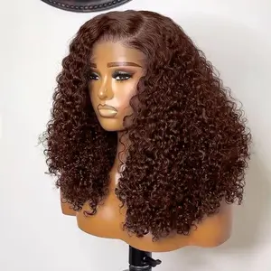13*4 Jerry Curl Wig 180% Density Human Hair Natural Look Curly Wig