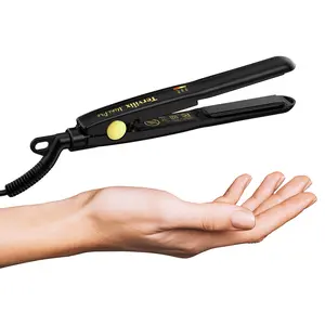 Terviiix Mini Hair Straightener, Adjustable Temperature, Black