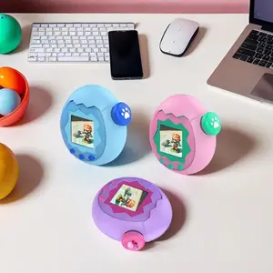 Silicone Case for Tamagotchi Paradise Virtual Pet Machine Cute Skin Soft Protective Sleeve Shell Holder with Lanyard Anti-fall