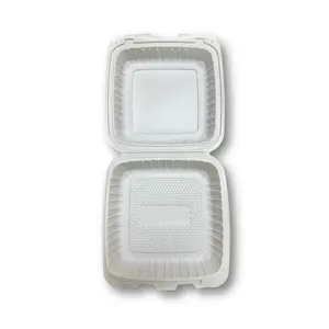 Clamshell Meal Tray 9x9 Inches - 50 Pack