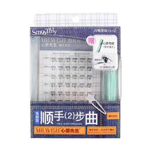 MR.WISH Self-Adhesive Lower Eyelashes 2-Step Series #WhiteMoonlight Natural Look False Lashes