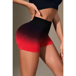 Gradient Wide Waistband Sports Shorts