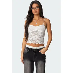 Rut Sheer Lace Tank Top