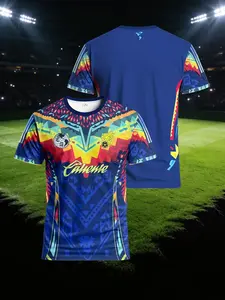 Men'S Soccer Jersey for The Copa America & Comfortable Crew Neck Sports Top & Suitable for Matches, Football Training, Casual Wear, And As a Gift