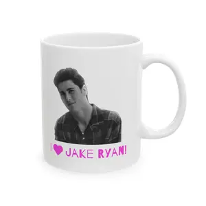 Jake Ryan Coffee Mug, 80s Movie Lover Gift, Retro Ceramic Cup, Birthday Present, Teen Movie Fan, John Hughes Classic Mug