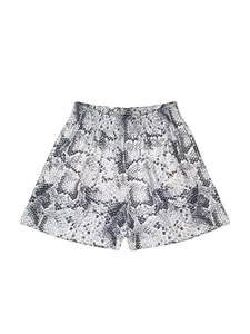 "Grey-black snakeskin pattern" mesh shorts