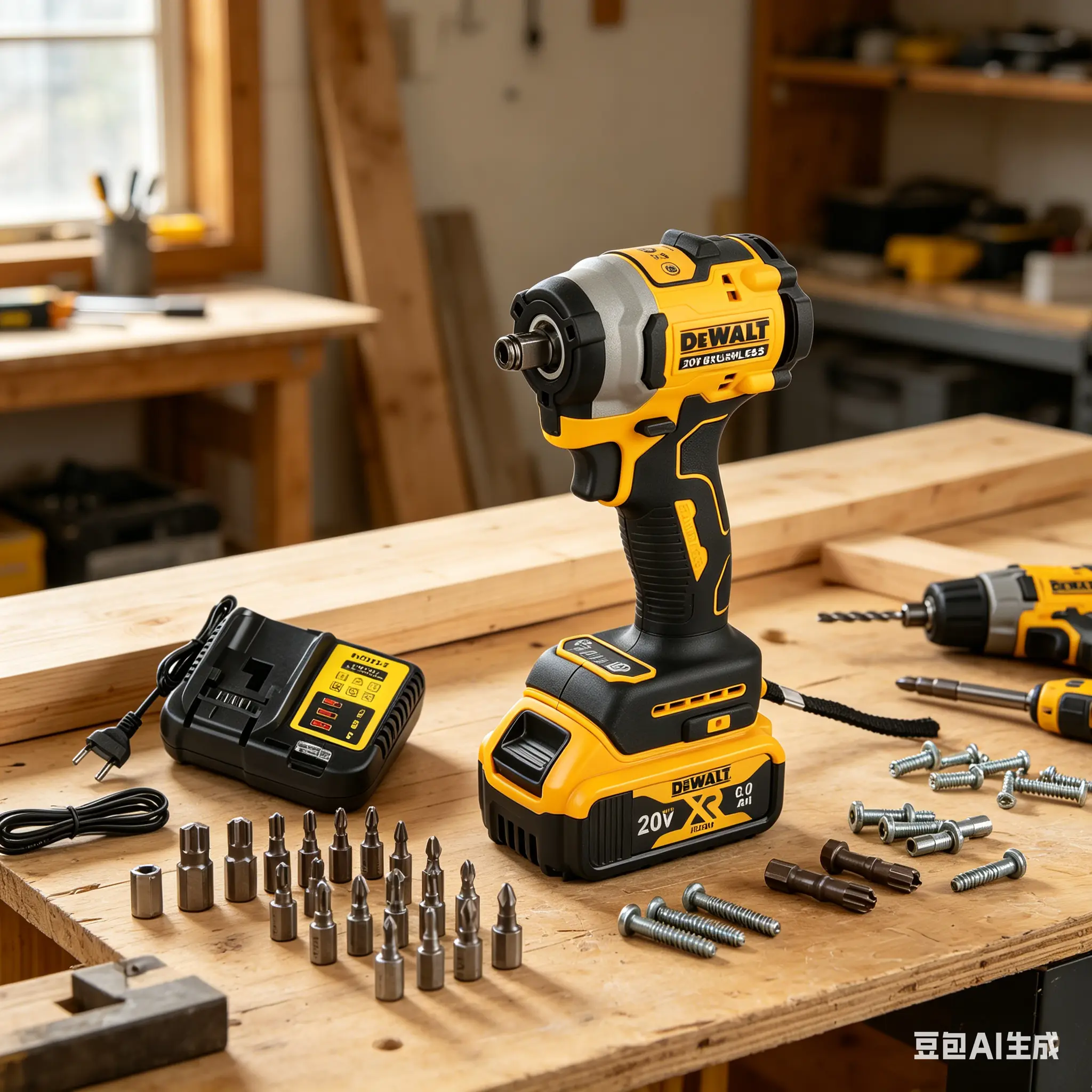 DEWALT DCF850 20V Cordless Impact Wrench | High Torque Power Tool | Rechargeable Lithium Battery | Heavy-Duty Electric Wrench for Auto & Construction