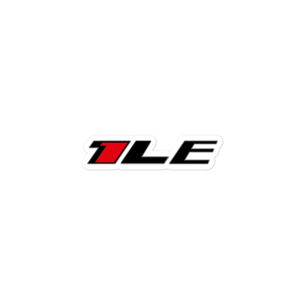 1LE Track Car Emblem Sticker - Durable High Opacity Adhesive Vinyl, Bubble-Free, High Quality, Long Lasting, Weather Resistant