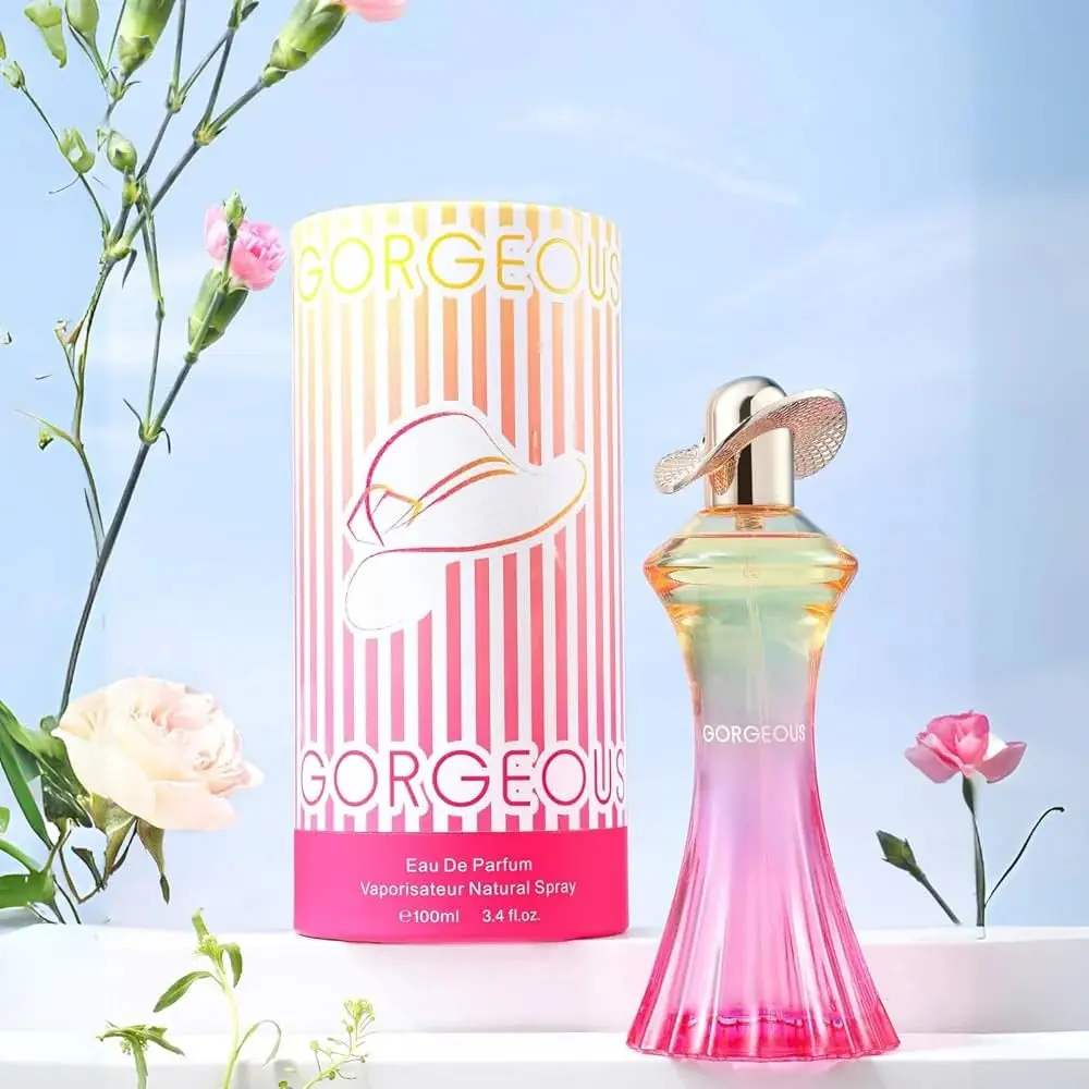 Bharara Women's Gorgeous 3.4 Ounce Eau de Parfum Strawberry Scented Perfume from China with Sea Salt Bergamot & Red Berries Top Notes