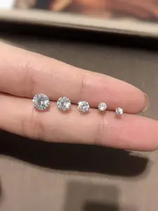 Elegant Crystal Mini Stud Earrings, Unisex Zircon Ear Cuff, Perfect for Daily Wear, Versatile and Stylish Jewelry Accessory