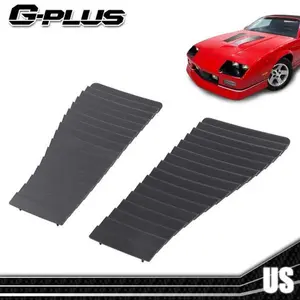 Fit For 1985-1990 Chevrolet Camaro Z28/Iroc-Z Front Hood Louver Insert Pair Set