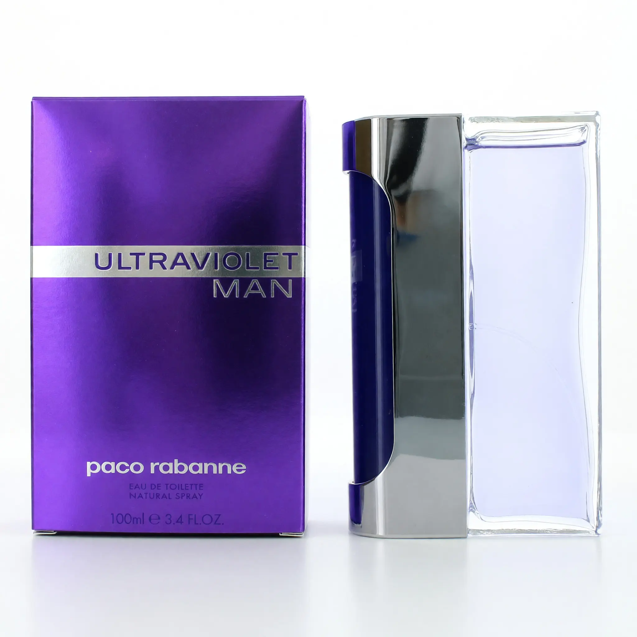 Ultraviolet Man by Paco Rabanne, 3.4 oz EDT Spray for Men, Men's Cologne, Bold