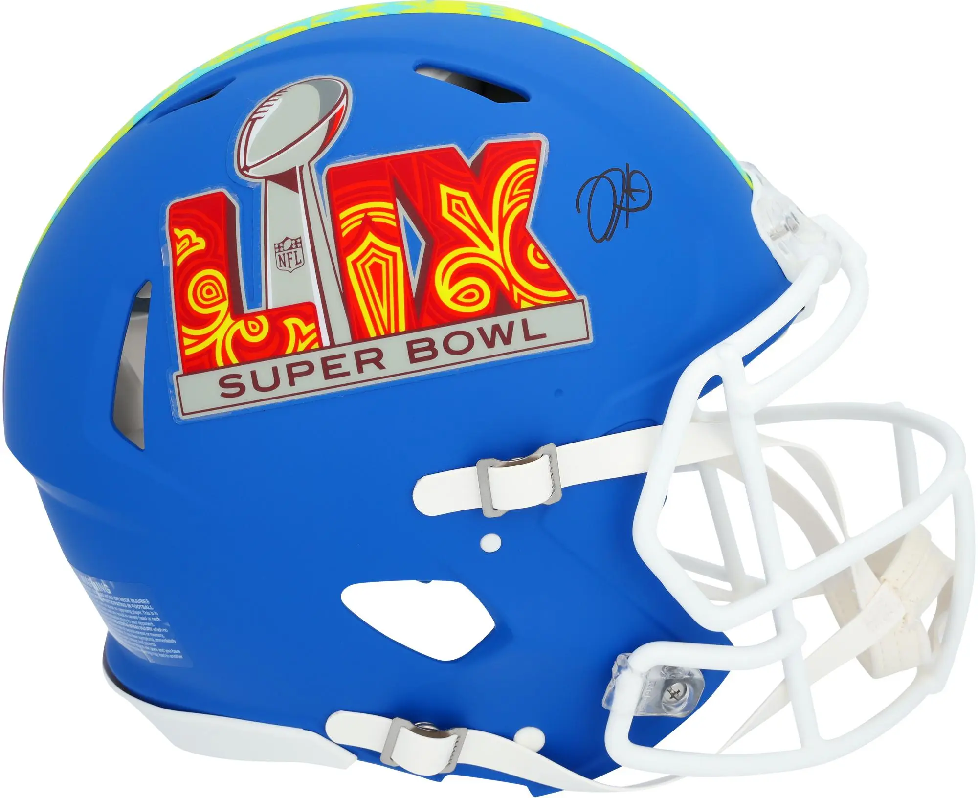 Jalen Hurts Philadelphia Eagles Autographed Riddell Super Bowl LIX Event Speed Authentic Helmet - Fanatics Authentic Certified
