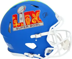 Jalen Hurts Philadelphia Eagles Autographed Riddell Super Bowl LIX Event Speed Authentic Helmet - Fanatics Authentic Certified