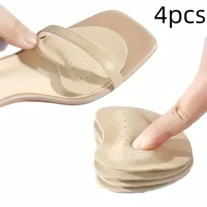 Women's High Heel Anti-Slip Shoe Pads, Self-Adhesive Insole Stickers, Comfortable Foot Protection, 4 Pieces, Perfect for Sandals