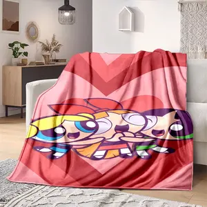 The Powerpuff Girls A (23) Printed plush blankets are suitable for all seasons, soft and comfortable for sofas, mattresses, offices, outdoor use, camping, travel, and home use. Perfect for Bl