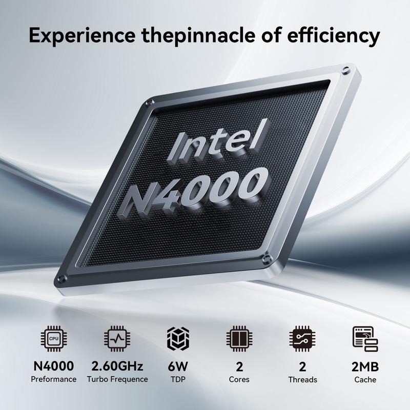 Essential Laptop 15.6" FHD Display Intel Celeron N4000 8GB RAM 256GB SSD Windows 11 Pro for Student Online Class Home Netflix Lightweight Portable