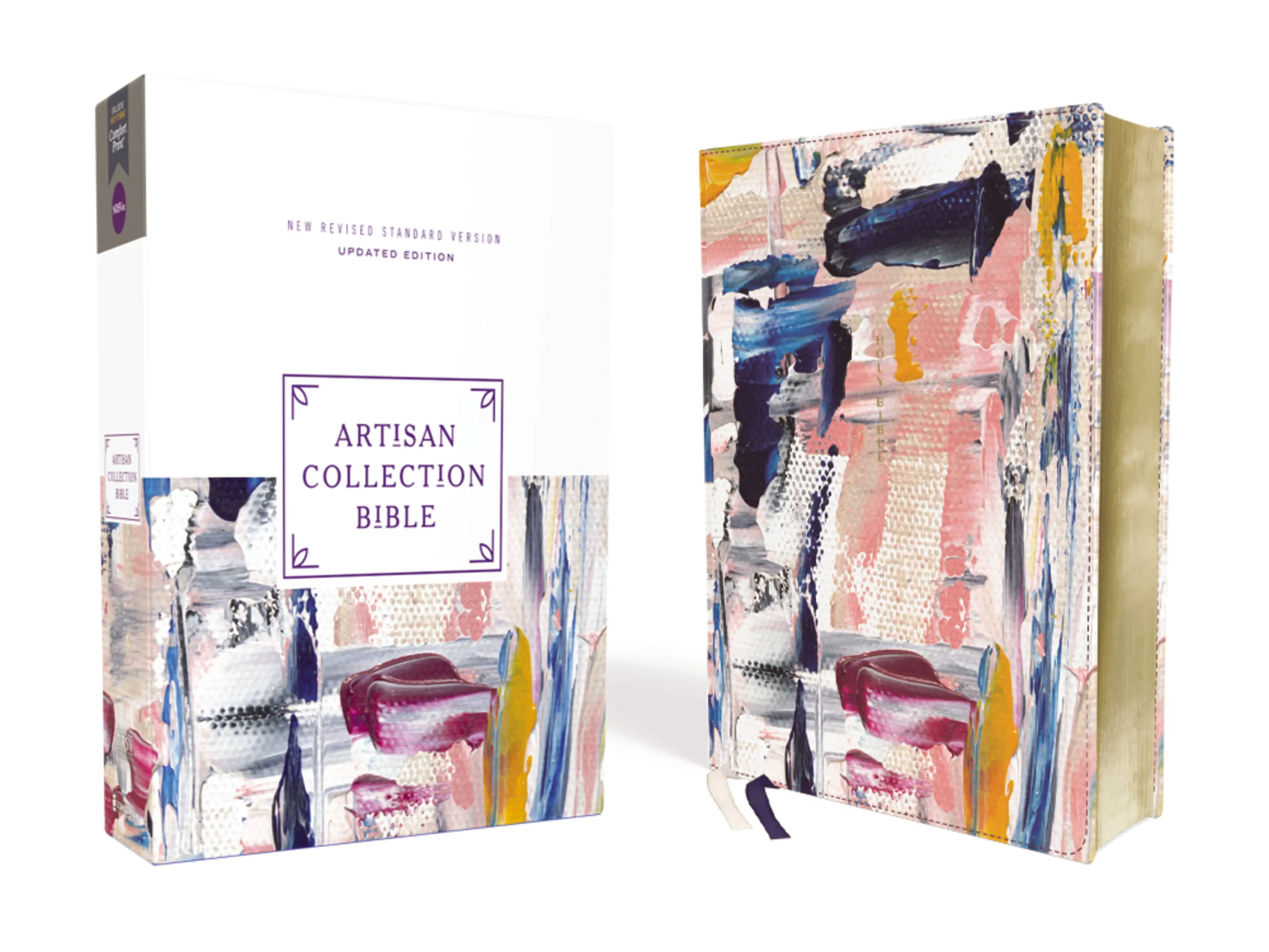 NRSVue, Artisan Collection Bible, Leathersoft, Multi-color/Blue, Comfort Print by Zondervan [Leatherbound Book]