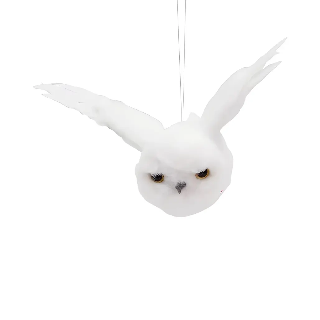 Flying White Owl Ornament