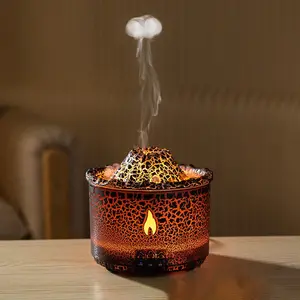 Volcano aromatherapy machine desktop essential oil diffuser flame humidifier