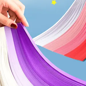 540 Sheets Of Folded Star Paper, Available In Various Colors, Special Paper For Folding Stars, Lucky Star Colored Paper, Five Pointed Star Colored Paper, Handmade Diy Gift, Diy Material