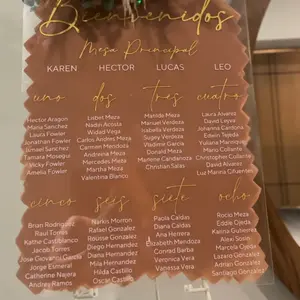 Painted Wedding Seating Chart | Acrylic Wedding Seating Chart | Custom Seating Chart | Acrylic Decor | Acrylic Seating Chart |