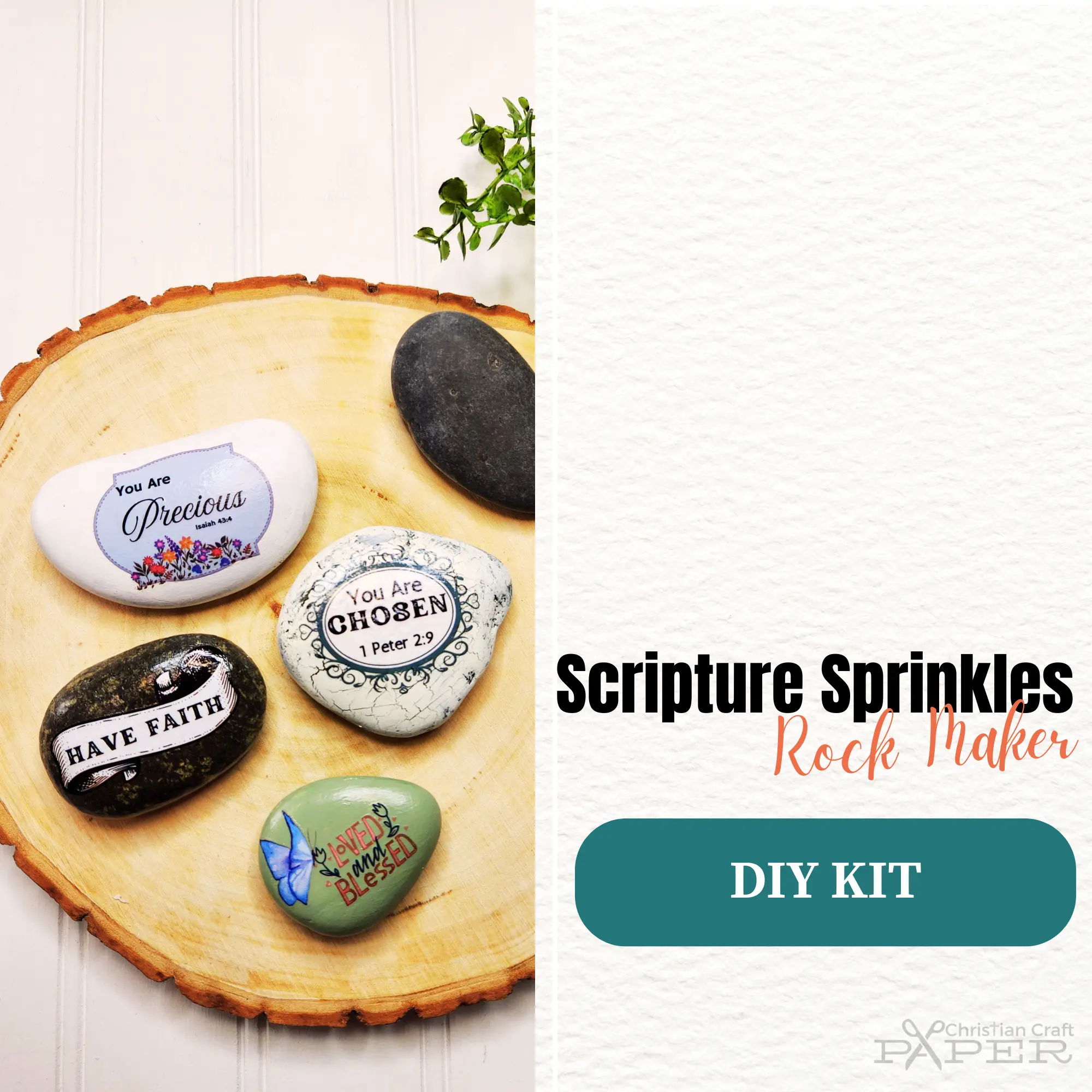 Scripture Sprinkle Rock Maker Kit 👉 Most Popular Beginner Kit