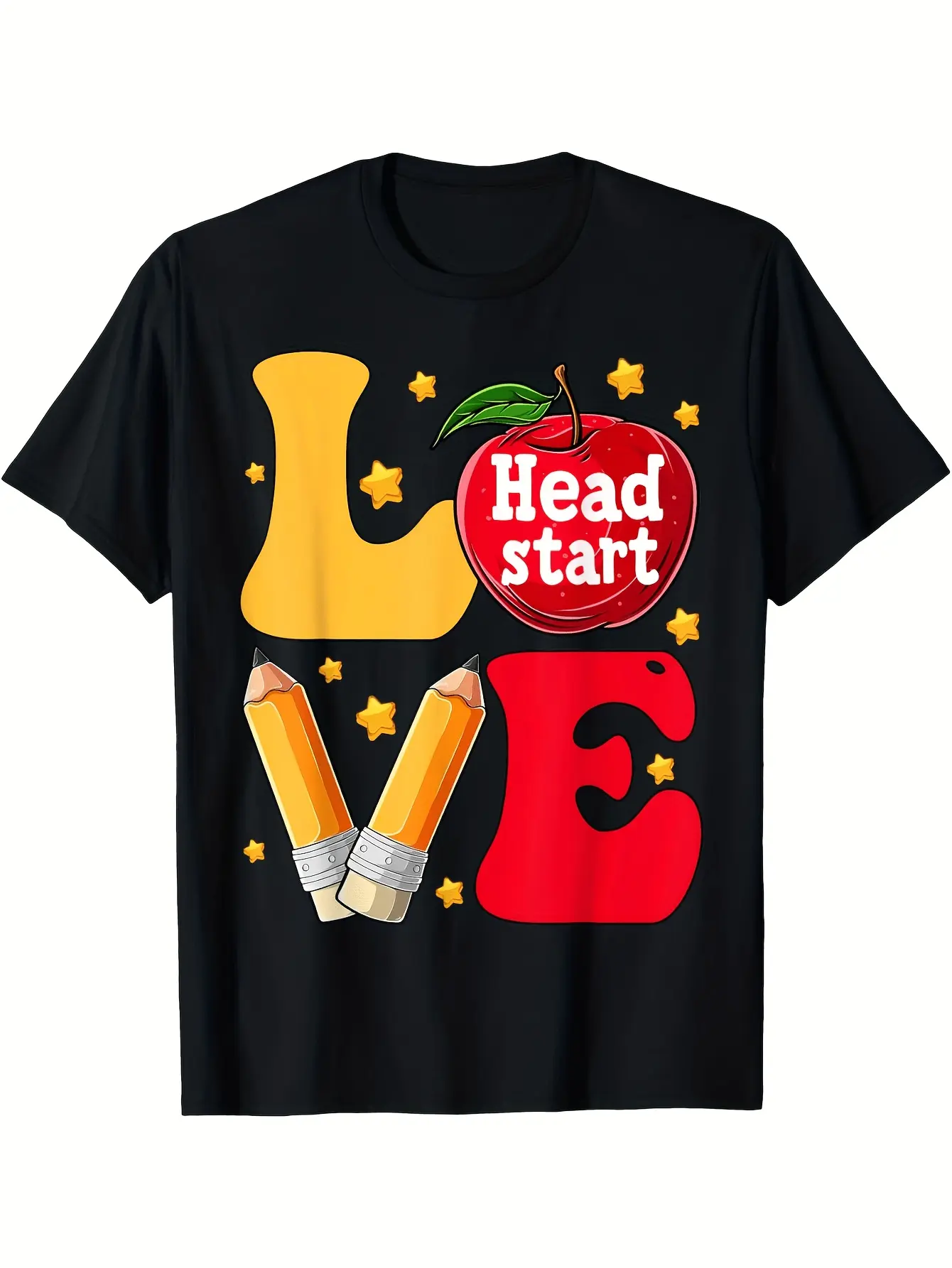 Unisex Head Start Teacher First Day T-Shirt _ Funn unisex soft cotton short sleeve t shirt, vintage graphic casual tee for men women teens, perfect birthday holiday gift for camping travel gym daily street  wear