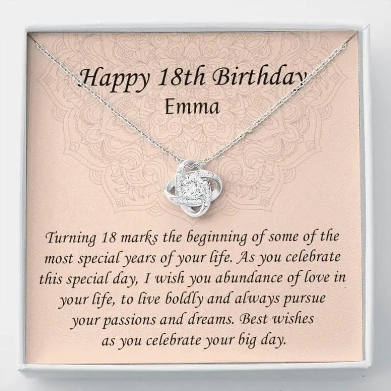18th Birthday Necklace Daughter Necklace 18th Birthday Necklaces For Girls 18 Year Old Birthday Necklace Girl