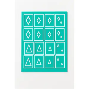 Airbrush Nail Art Stencils Diamonds & Triangles Bundle Reusable Geometric Set for Manicure Versatile Durable Time Saving Tool