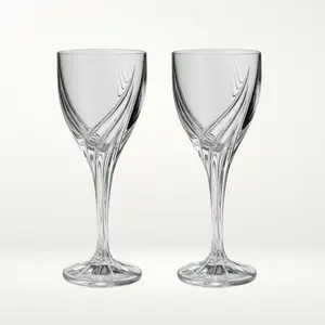 Lenox Debut Wine Glasses | Set of 2 | Elegant Crystal Stemware | Excellent Condition