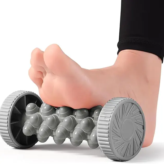 Compact Manual Deep Tissue Foot Roller - Acupressure-Inspired Body Care Massage Tool for Plantar Fasciitis Relief, Arch Pain Relief, Foot Health, Accelerates Healing (Sports & Outdoor Fitness Accessory)