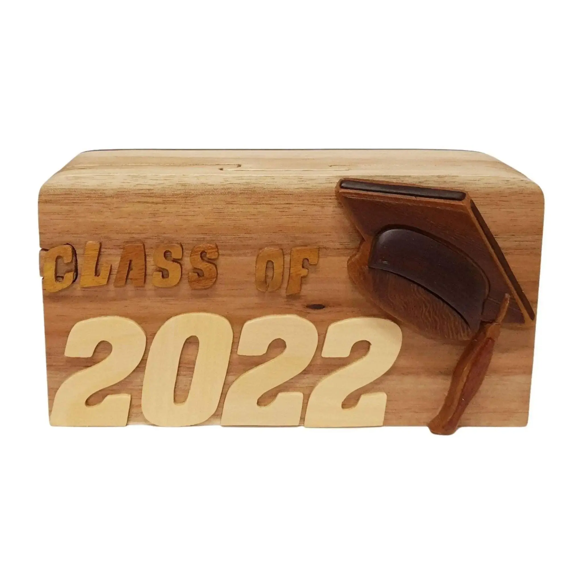 Graduation Class of 2022 Hand-Carved Puzzle Box