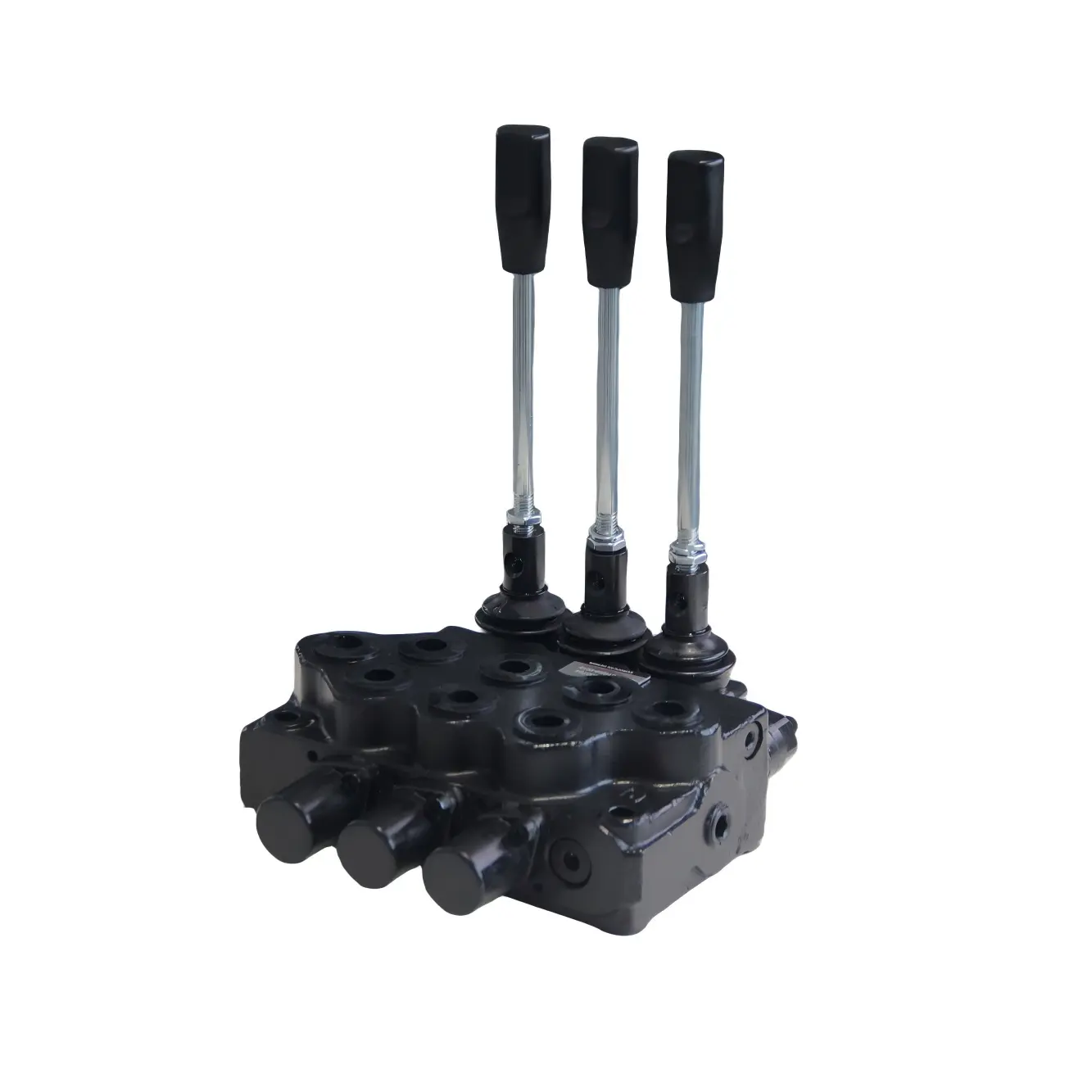 SJ-Technology HM3/3-01400784 Heavy Duty Industrial Metal Monoblock Hydraulic Control Valve, 12GPM, 4500PSI High-Pressure Max, 3/8 NPT Port, Levers-Equipped, Compatible with Outtrigger Valves, Tippers