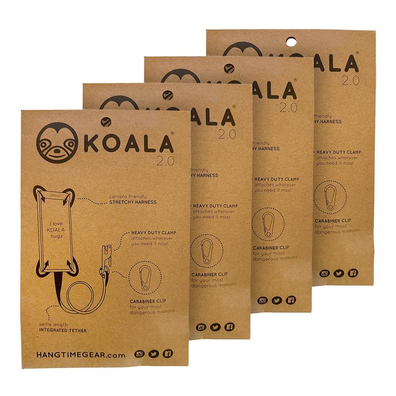 KOALA 2.0 - 4 Pack Bundle for Super-Grip Smartphone Harness Accessories Phone