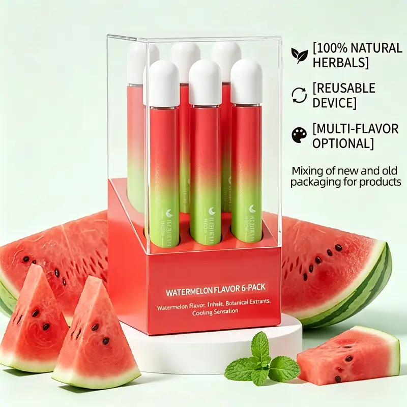 Specially crafted for both men and women Freshens Breath, Eliminates Odors -5 Flavors Free Rich in Vitamins Fresh Breath Herbal Diffuser Pen