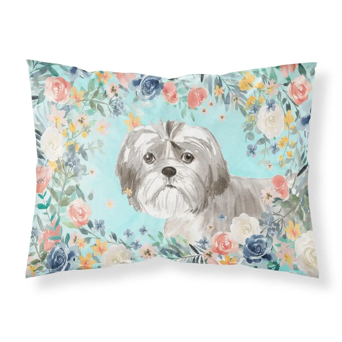 Standard Shih Tzu Puppy Print Pillowcase, Breathable Fabric, Machine Washable, No Ironing Bedding Linen