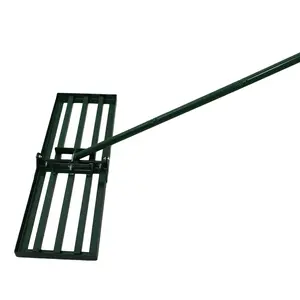 Garden backyard farmland golf course compost sand leveling with 79.5 long handle heavy duty tool lawn leveling rake
