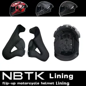 Nbtk Flip-Up Motorcycle Helmet Lining, Durable & Comfortable Interior Padding, Universal Fit Design, Ideal for All Riders