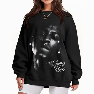 Free Yb Triumph Sweatshirt, Youngboy Sweatshirt, Y2k Style Tour Merch 2024, Vintage Retro 80s Graphic Sweater, Streetwear Unisex Pullover Sweatshirt Round Neck Casual Cotton Fit
